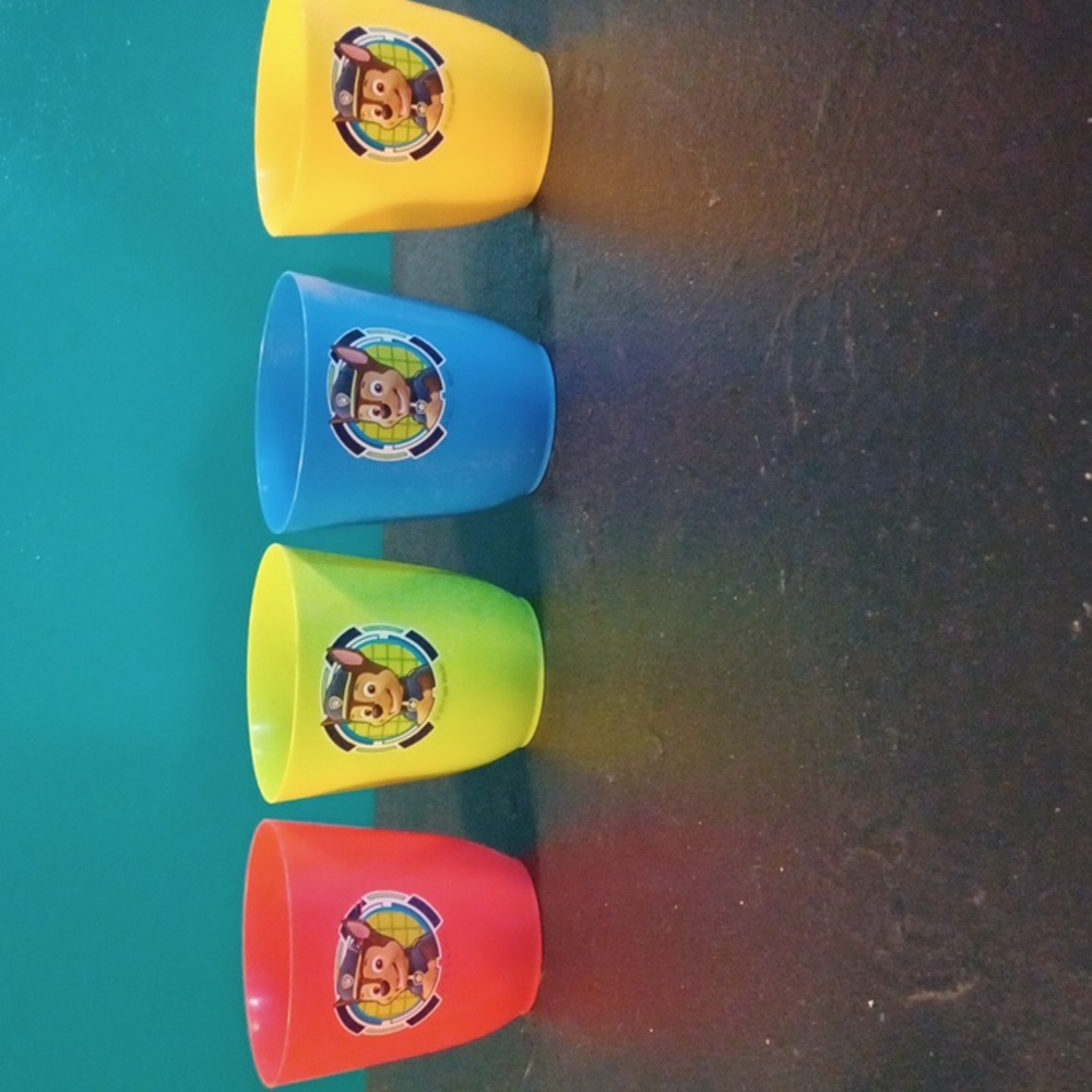 Paw Patrol Chase Set of 4 Plastic Cups